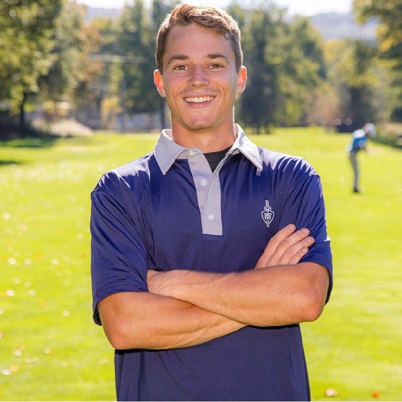 Titan athletics navy and gray golf polos. Sizes XXL, XL, L, M, S.ALL NWT. - Picture 5 of 5